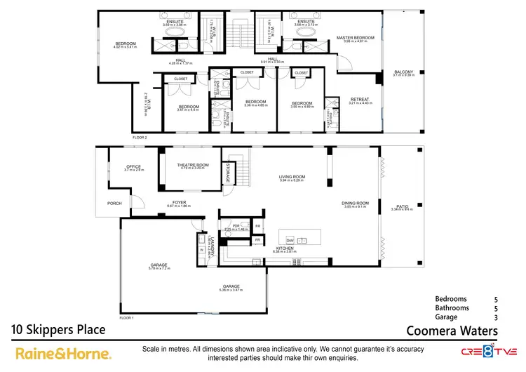 Floorplan of Homely house listing, 10 Skippers Place, Coomera Waters QLD 4209