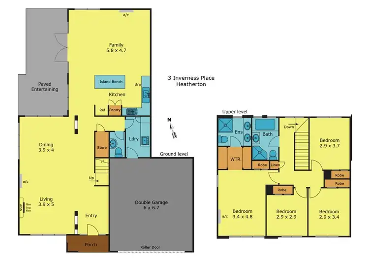 Floorplan of Homely house listing, 3 Inverness Place, Heatherton VIC 3202