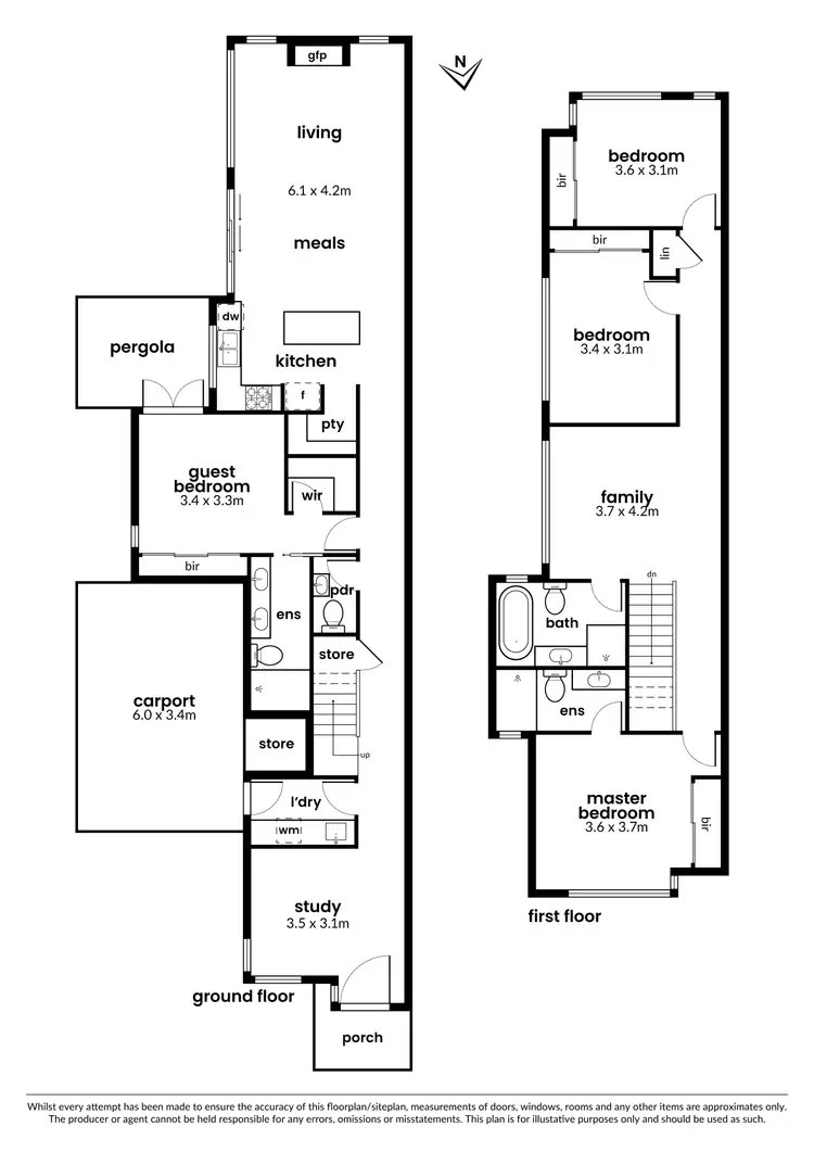 Floorplan of Homely house listing, 35A Salisbury Street, Newport VIC 3015