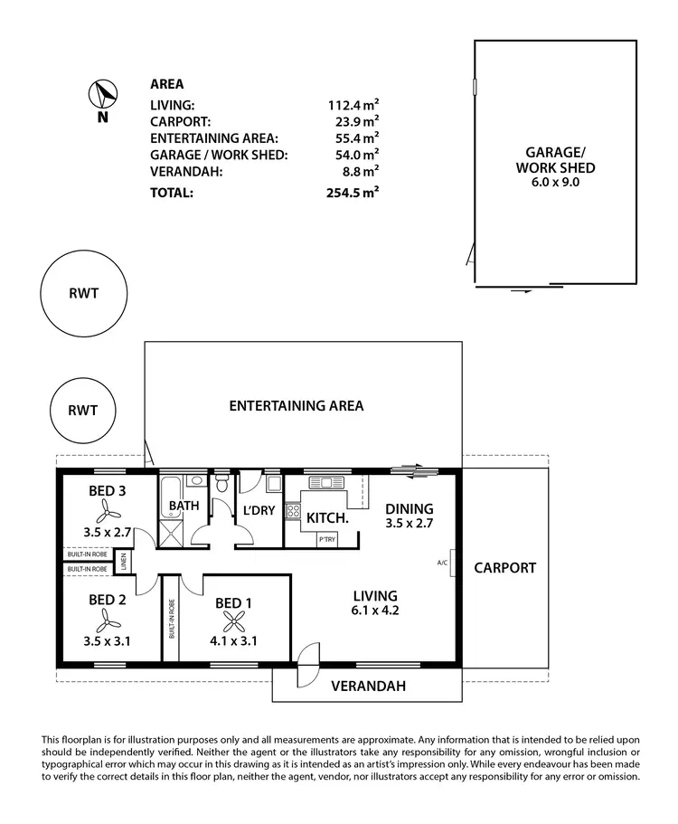Floorplan of Homely house listing, 36 Parker Avenue, Strathalbyn SA 5255