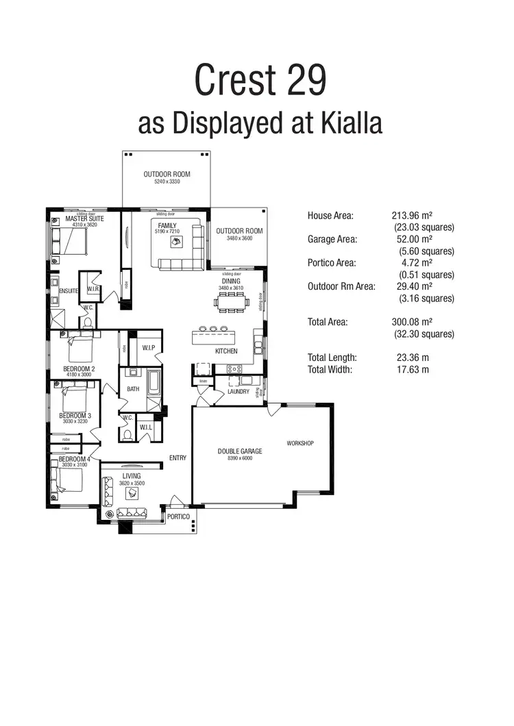 Floorplan of Homely house listing, 111 Sanctuary Drive, Kialla VIC 3631