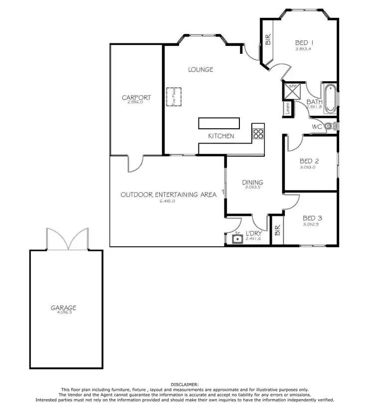 Floorplan of Homely house listing, 10 Hamilton Avenue, Port Lincoln SA 5606
