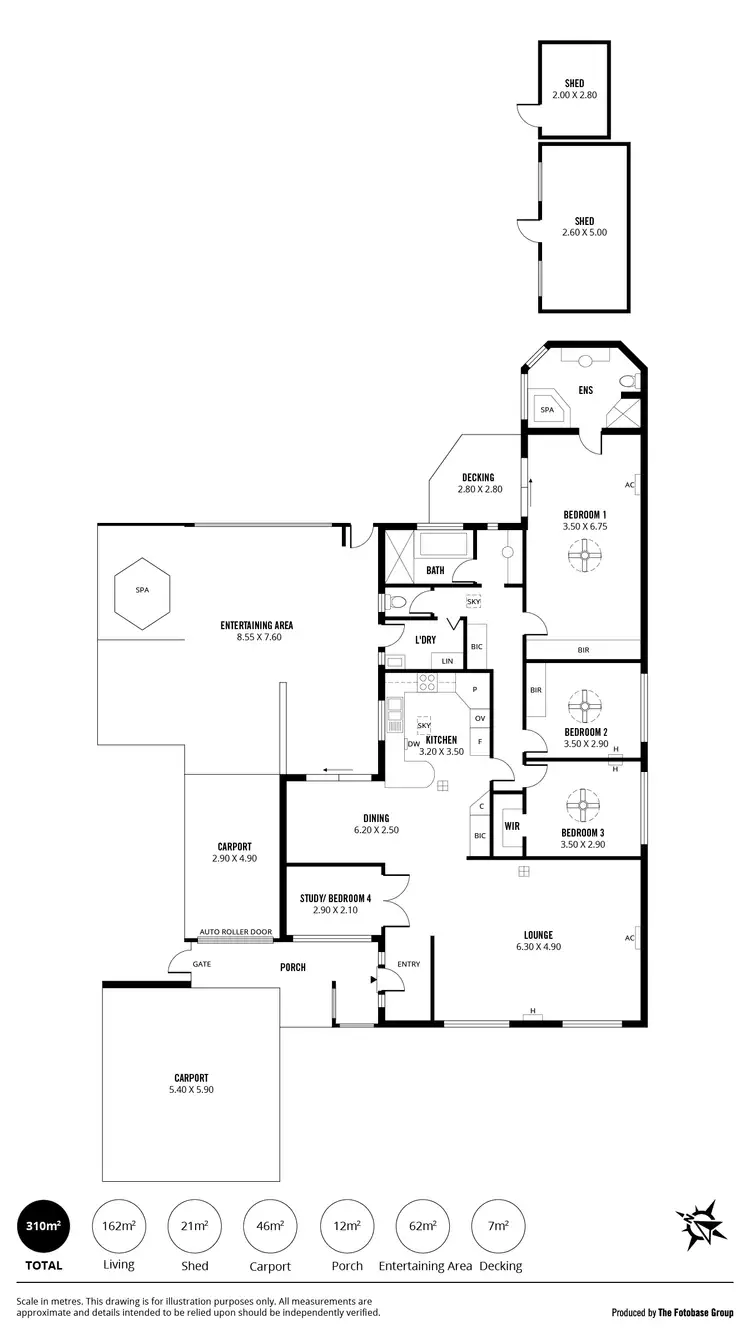 Floorplan of Homely house listing, 22 Winchley Way, Huntfield Heights SA 5163