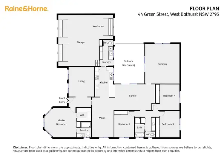 Floorplan of Homely house listing, 44 Green Street, West Bathurst NSW 2795