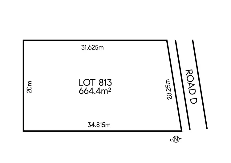 Floorplan of Homely land listing, LOT 813 The Iron Bark Estate, Karuah NSW 2324