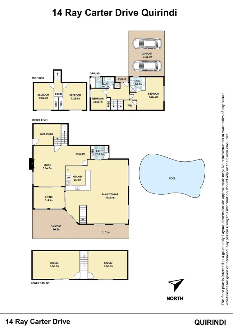 Floorplan of Homely house listing, 14 Ray Carter Drive, Quirindi NSW 2343