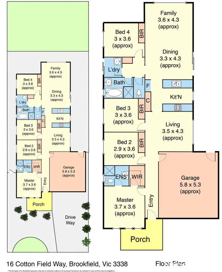 Floorplan of Homely house listing, 16 Cottonfield Way, Brookfield VIC 3338