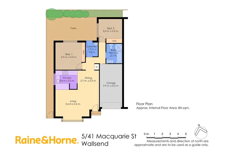 Floorplan of Homely villa listing, 5/41 Macquarie Street, Wallsend NSW 2287