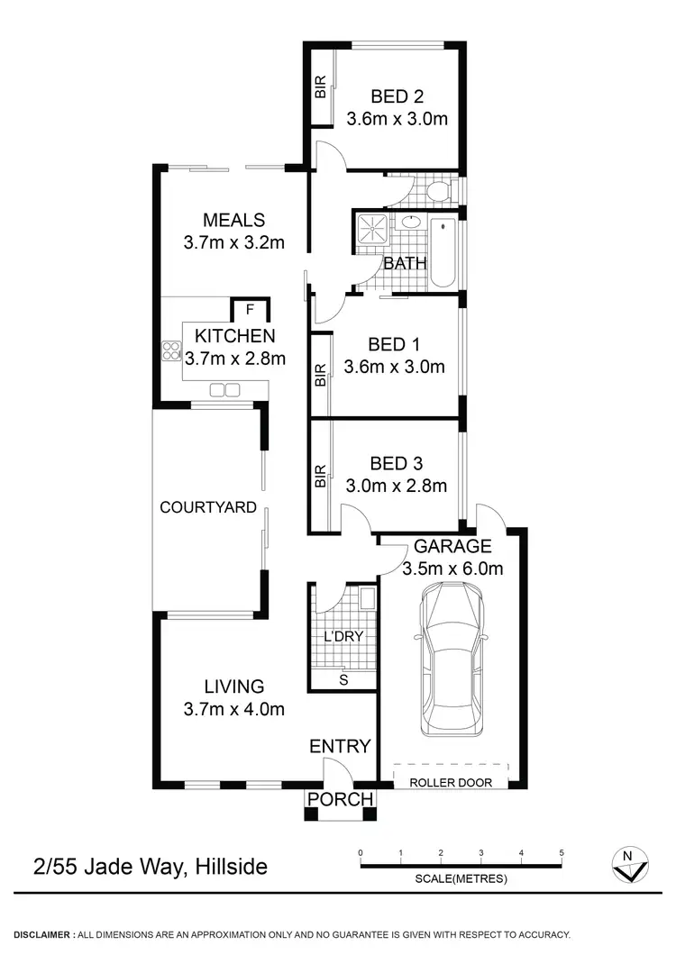 Floorplan of Homely house listing, 2/55 Jade Way, Hillside VIC 3037
