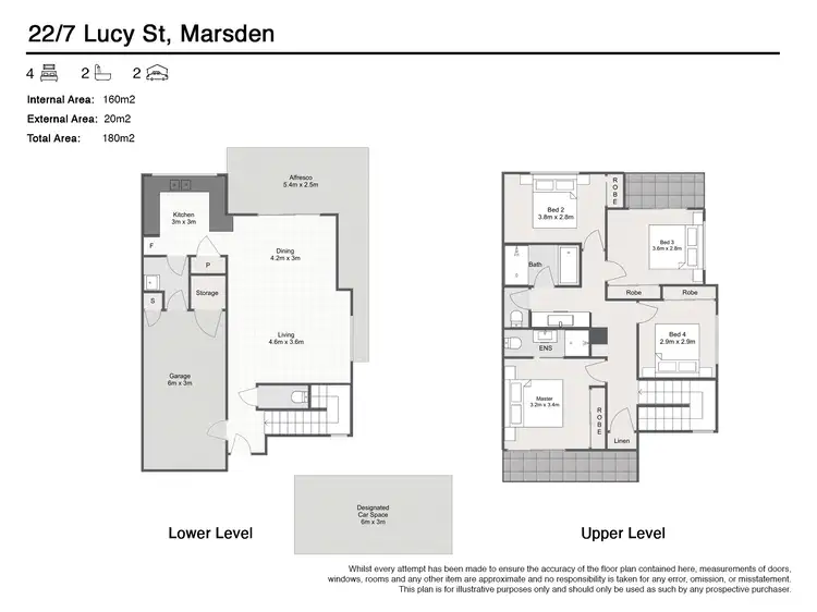 Floorplan of Homely townhouse listing, 22/7-17 Lucy Street, Marsden QLD 4132