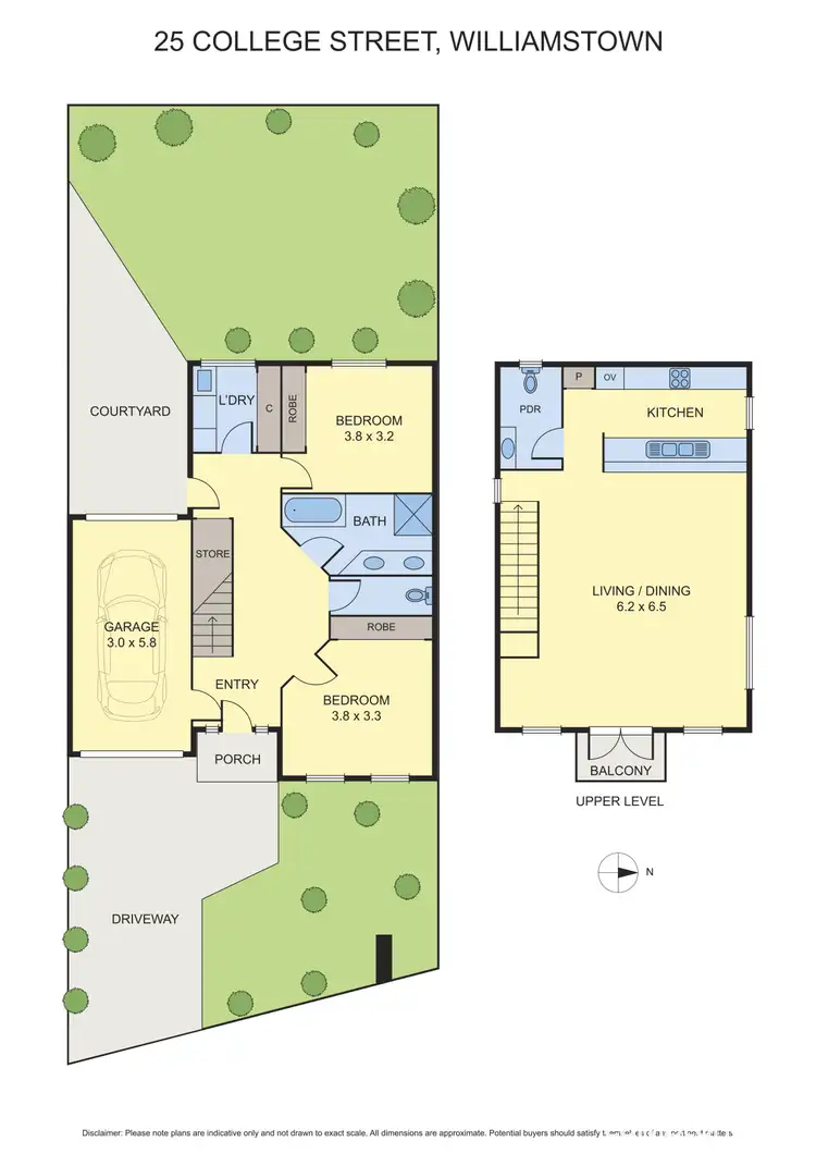 Floorplan of Homely townhouse listing, 25 College Street, Williamstown VIC 3016
