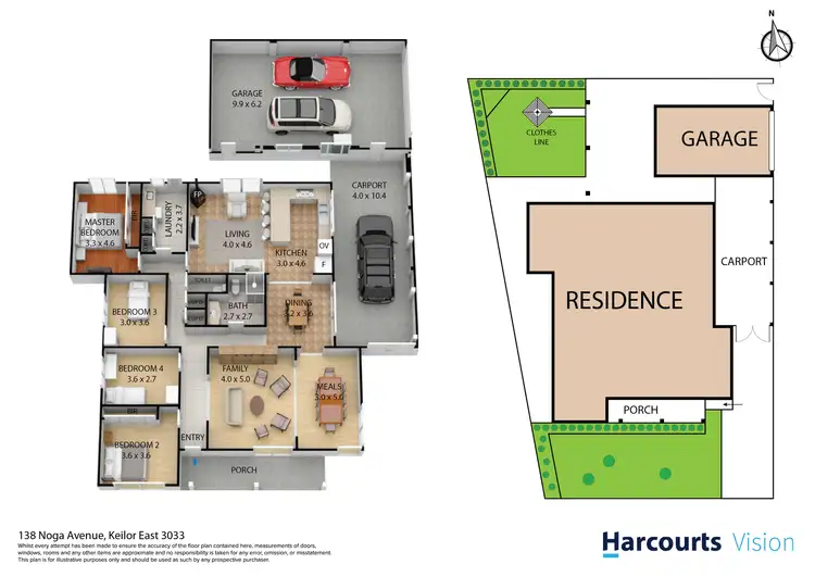 Floorplan of Homely house listing, 138 Noga Ave, Keilor East VIC 3033