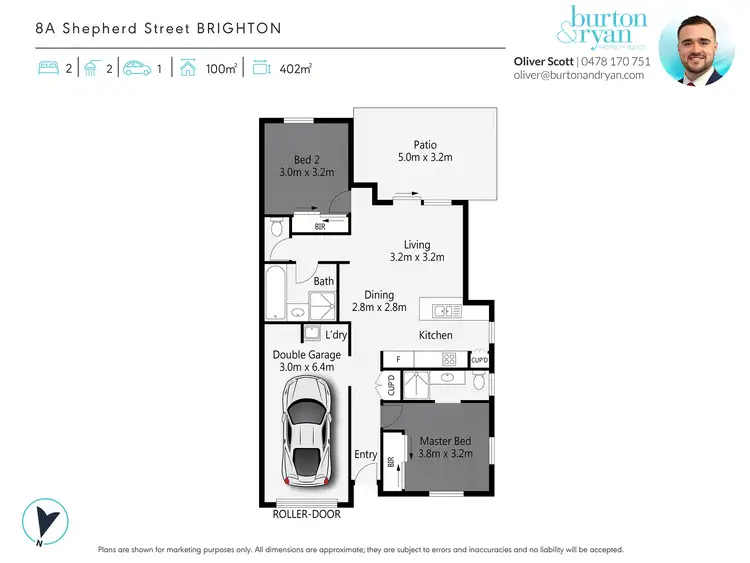 Floorplan of Homely villa listing, 8A Shepherd Street, Brighton QLD 4017