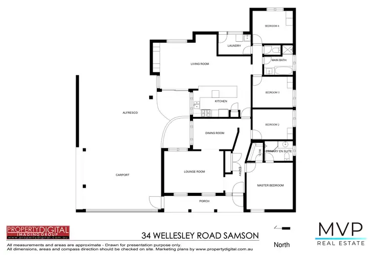 Floorplan of Homely house listing, 34 Wellesley Way, Samson WA 6163