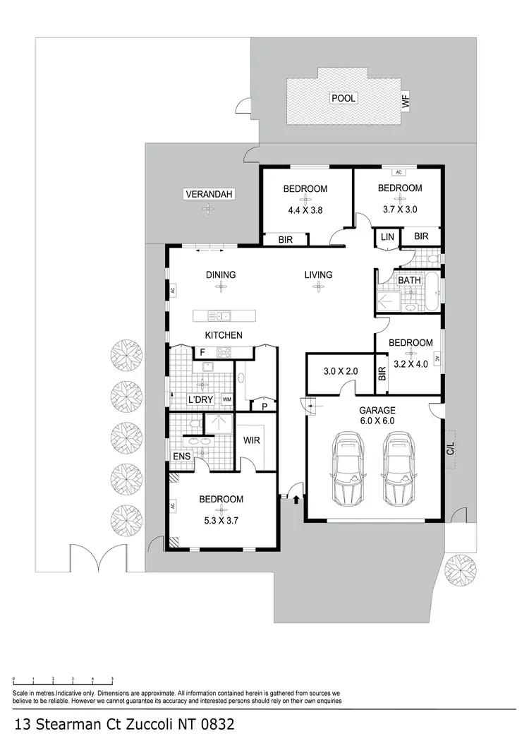 Floorplan of Homely house listing, 13 Stearman Court, Zuccoli NT 832