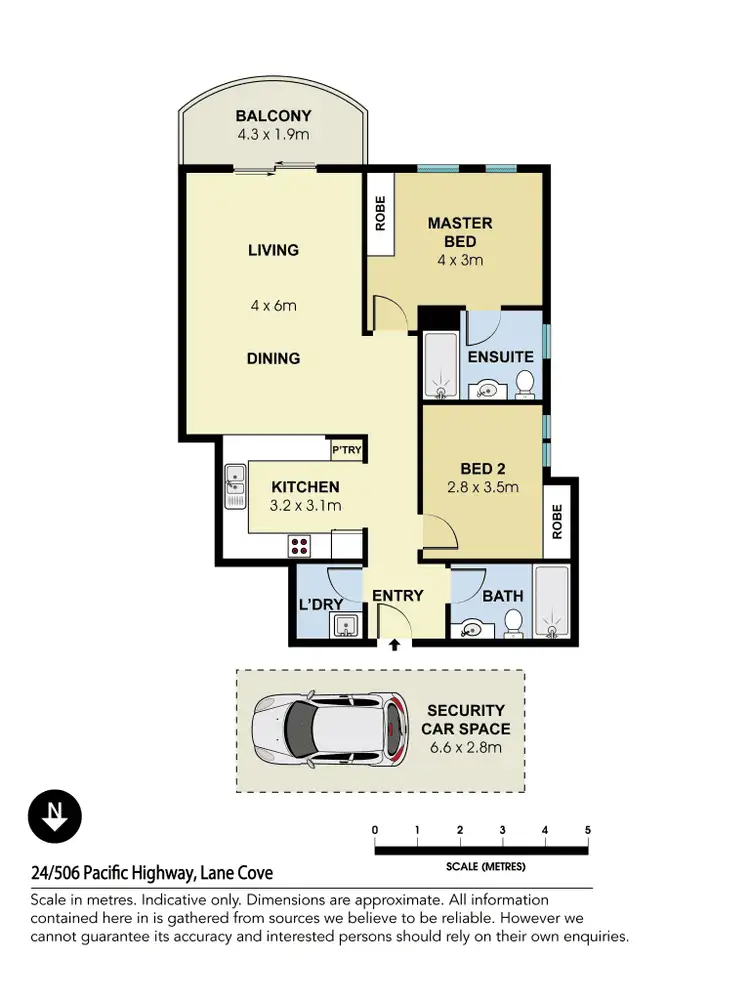 Floorplan of Homely apartment listing, 24/506-512 Pacific Highway, Lane Cove NSW 2066