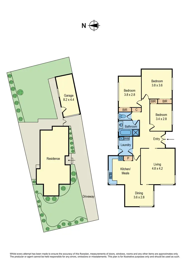 Floorplan of Homely house listing, 20 Nicholas Grove, Heatherton VIC 3202