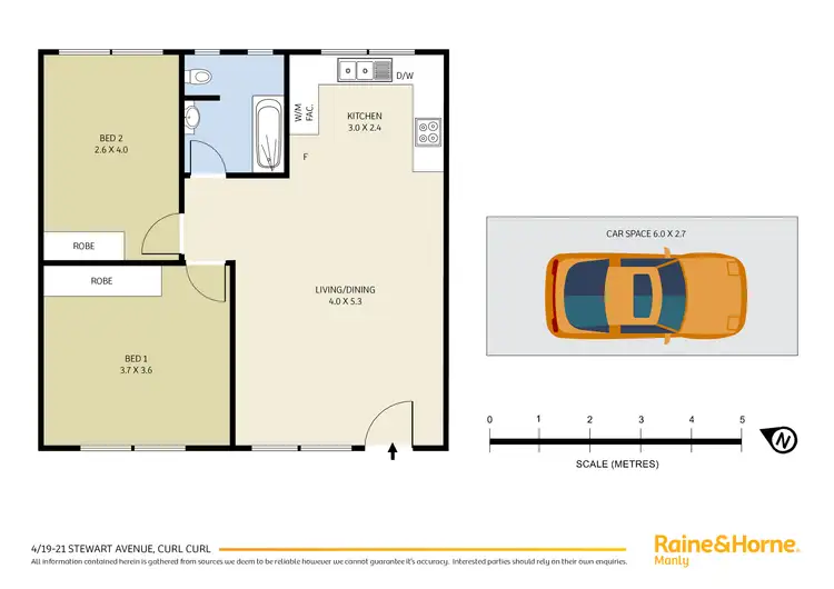 Floorplan of Homely apartment listing, 4/19-21 Stewart Avenue, Curl Curl NSW 2096