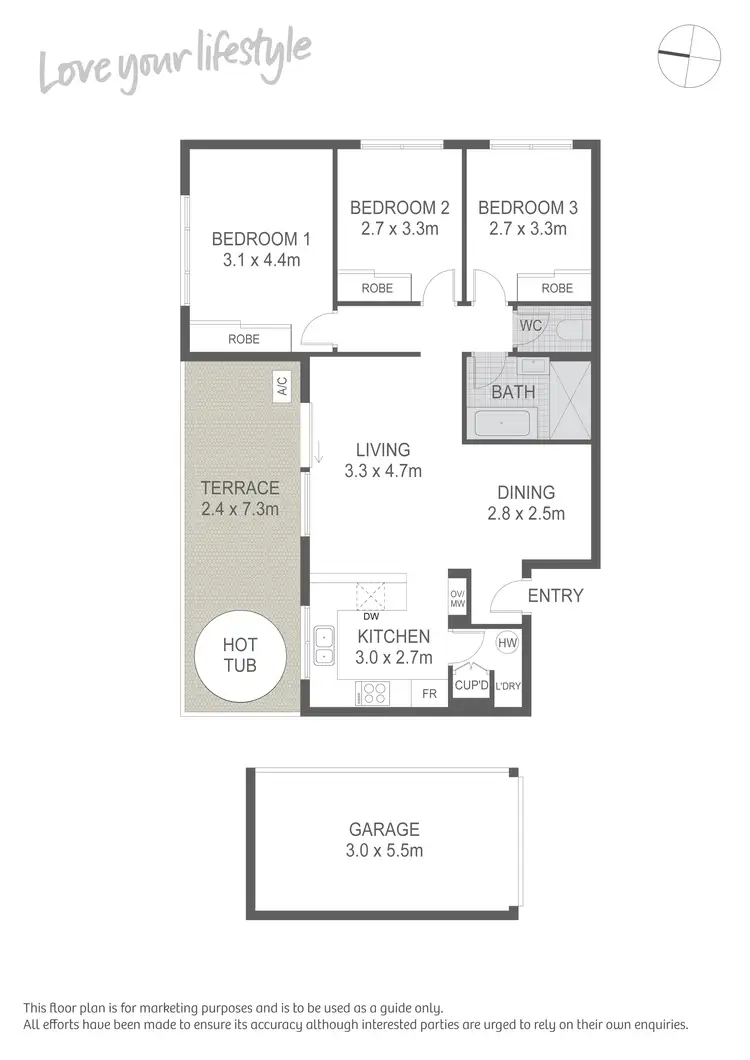 Floorplan of Homely apartment listing, 2/5-7 Hill Street, Marrickville NSW 2204