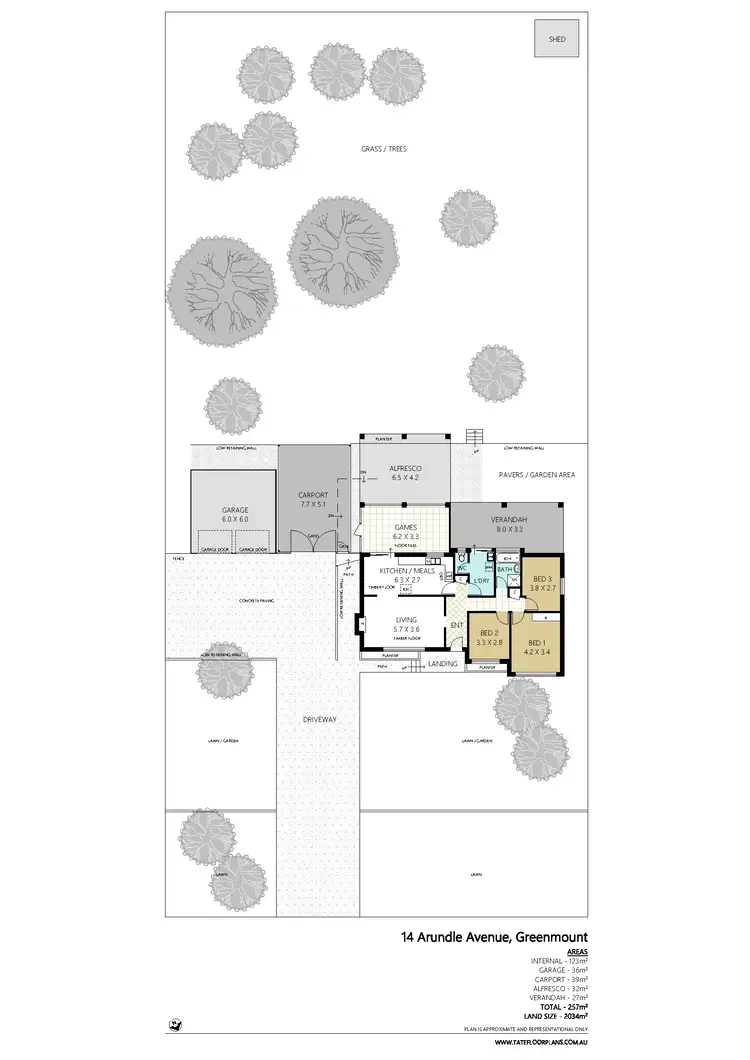 Floorplan of Homely house listing, 14 Arundle Avenue, Greenmount WA 6056