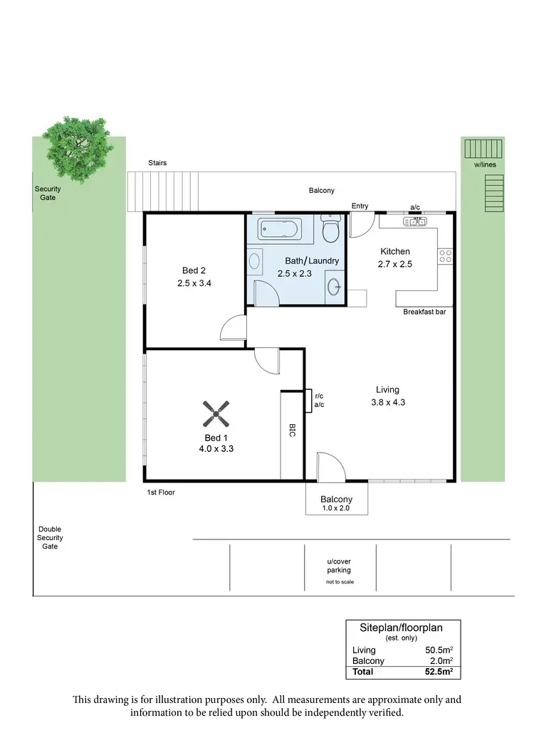 Floorplan of Homely unit listing, 5/34 Norma Street, Mile End SA 5031