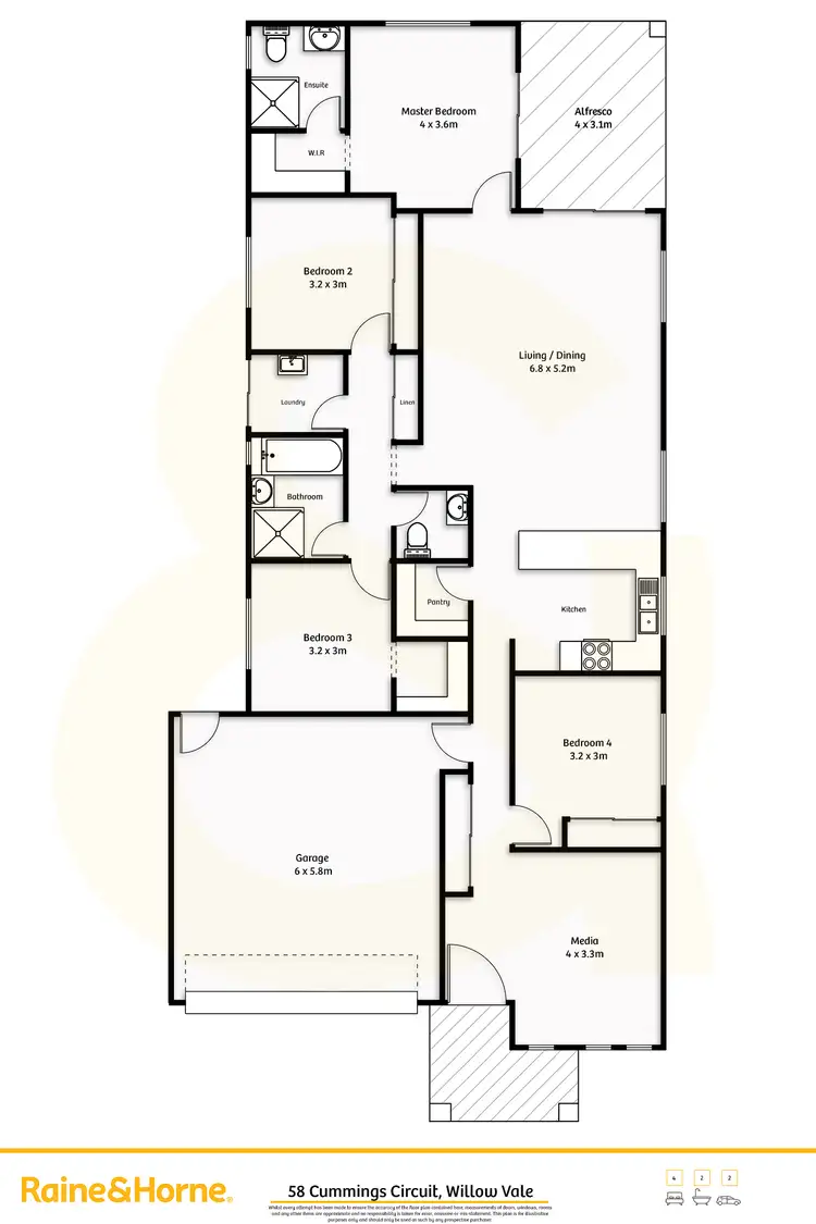 Floorplan of Homely house listing, 58 Cummings Circuit, Willow Vale QLD 4209