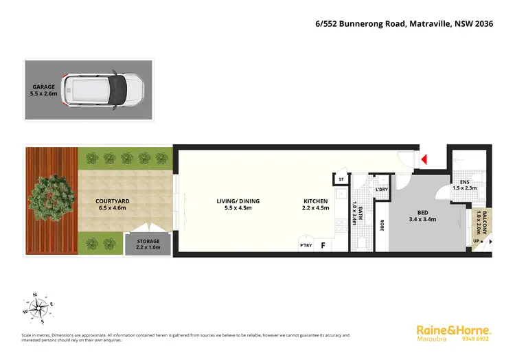 Floorplan of Homely apartment listing, 6/552 Bunnerong Road, Matraville NSW 2036