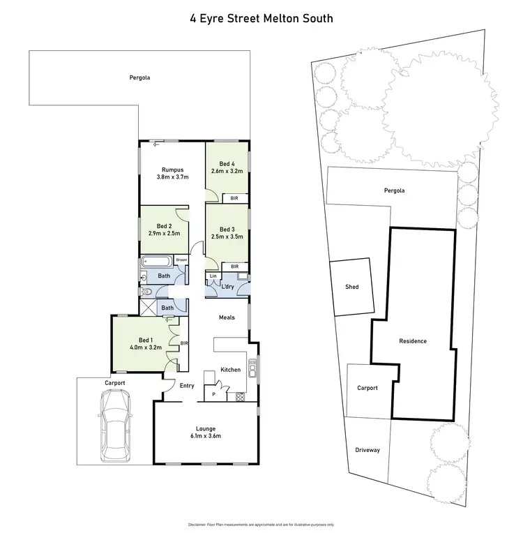Floorplan of Homely house listing, 4 Eyre Street, Melton South VIC 3338