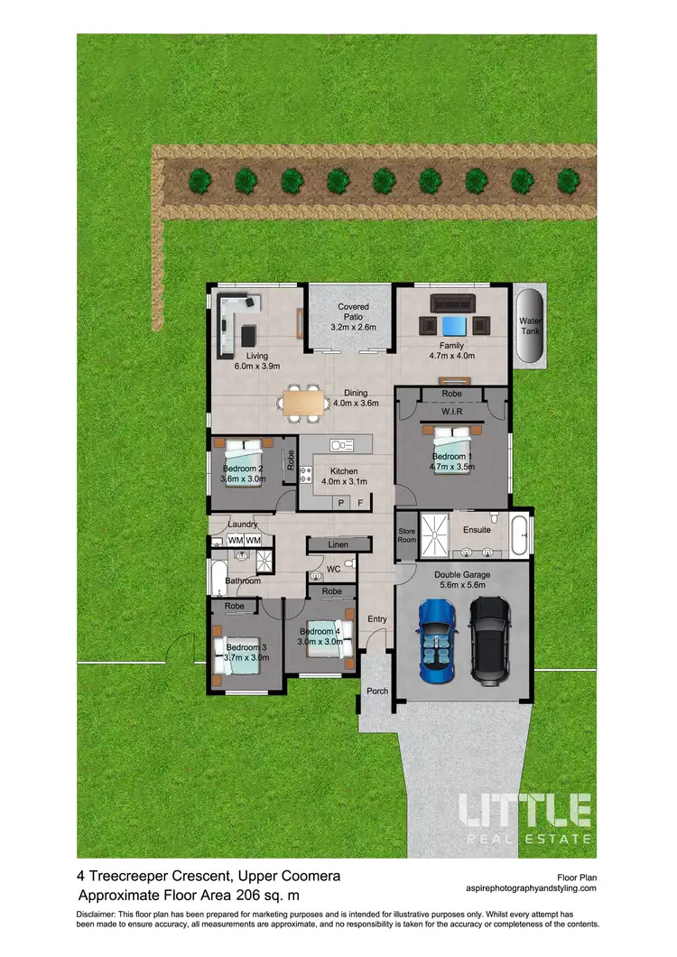 Floorplan of Homely house listing, 4 Treecreeper Crescent, Upper Coomera QLD 4209