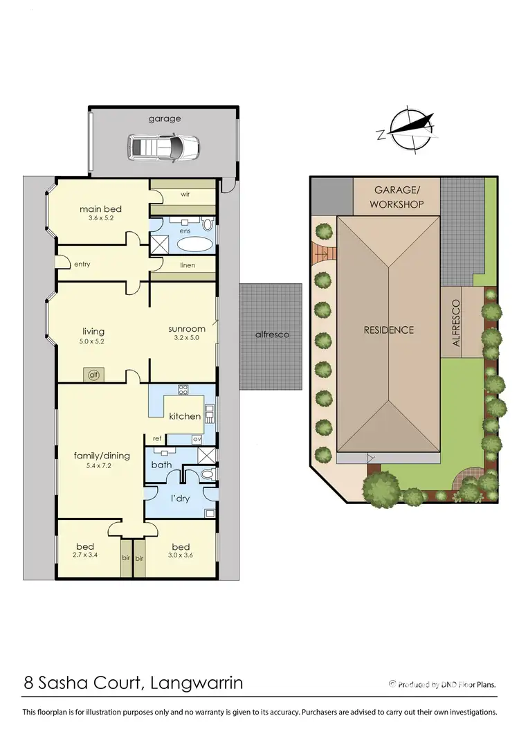 Floorplan of Homely house listing, 8 Sasha Court, Langwarrin VIC 3910