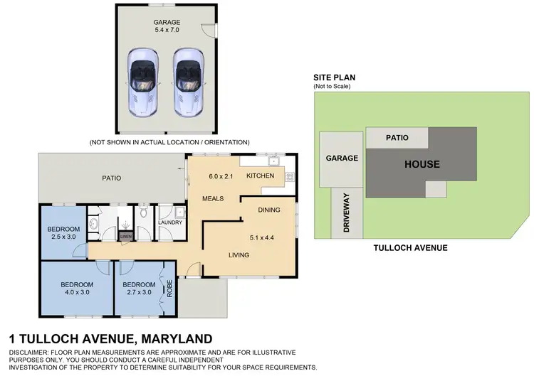 Floorplan of Homely house listing, 1 Tulloch Avenue, Maryland NSW 2287