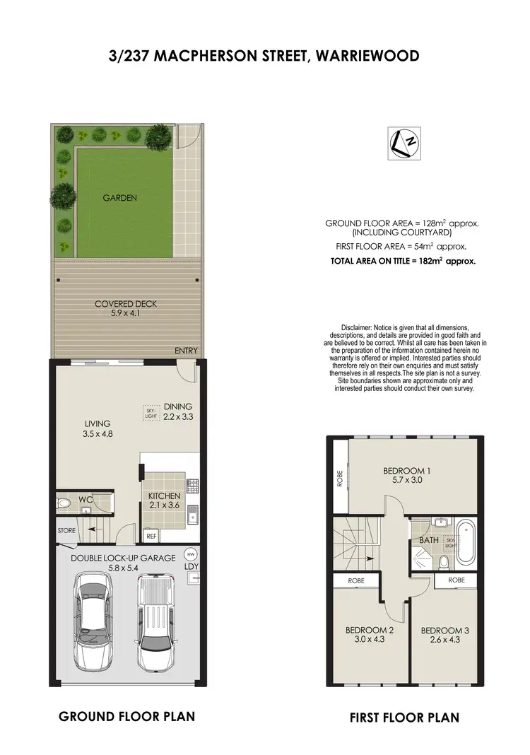 Floorplan of Homely townhouse listing, 3/237 Macpherson Street, Warriewood NSW 2102