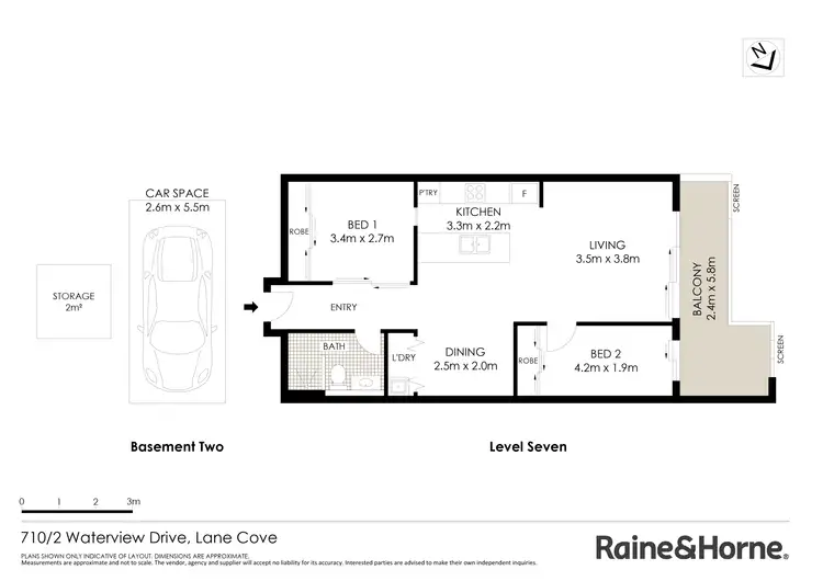 Floorplan of Homely apartment listing, 710/2 Waterview Drive, Lane Cove NSW 2066