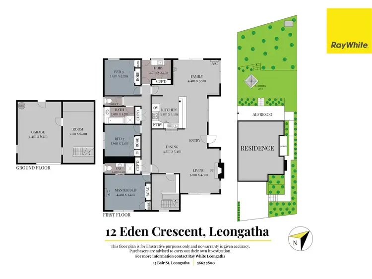 Floorplan of Homely house listing, 12 Eden Crescent, Leongatha VIC 3953