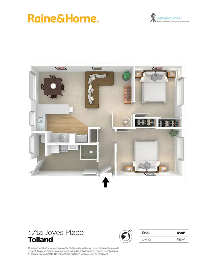 Floorplan of Homely unit listing, 1/1A Joyes Place, Tolland NSW 2650