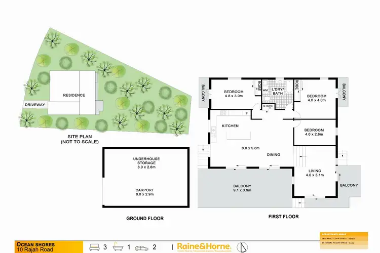 Floorplan of Homely house listing, 10 Rajah Road, Ocean Shores NSW 2483