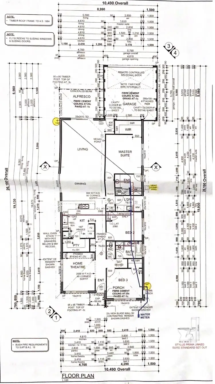Floorplan of Homely house listing, 11 Windrow Grove, Whitby WA 6123