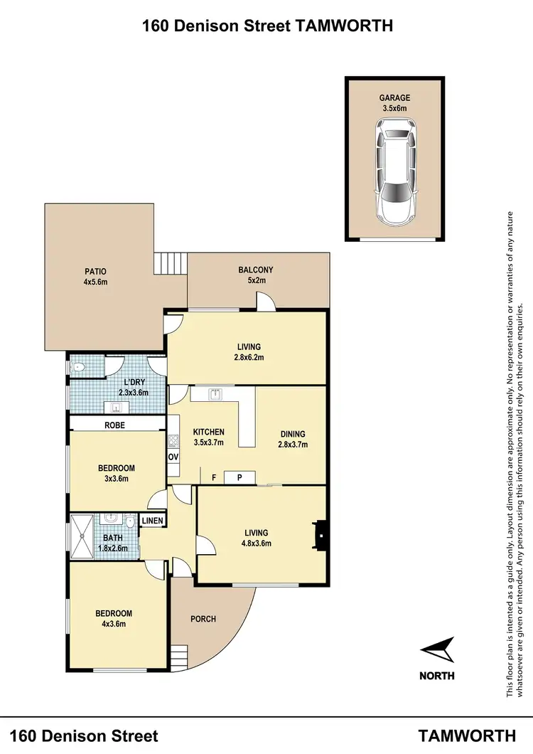 Floorplan of Homely house listing, 160 Denison Street, Tamworth NSW 2340