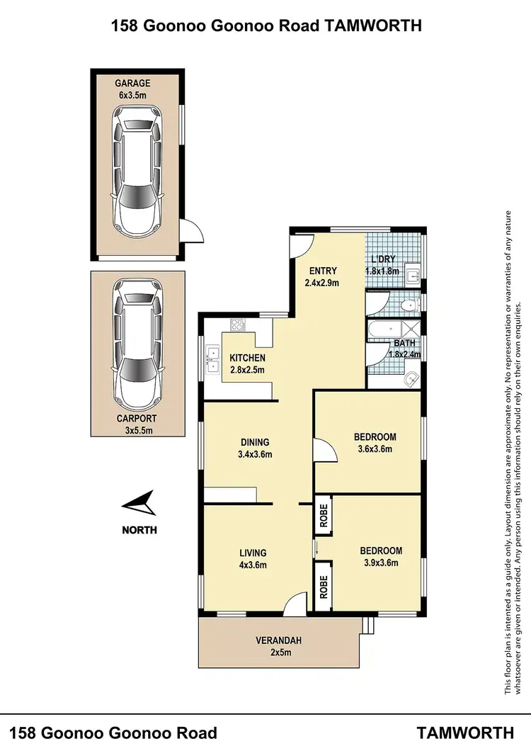 Floorplan of Homely house listing, 158 Goonoo Goonoo Road, Tamworth NSW 2340