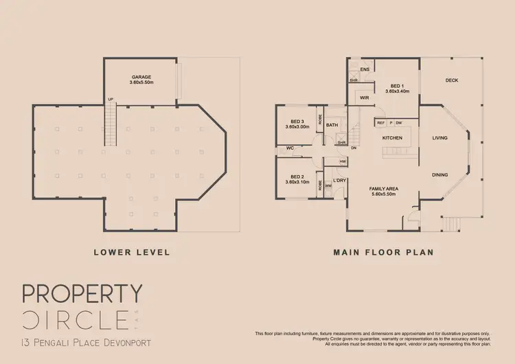 Floorplan of Homely house listing, 13 Pengali Place, Devonport TAS 7310