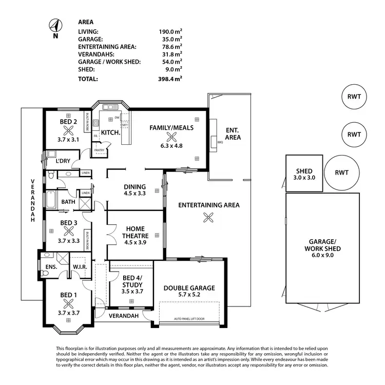 Floorplan of Homely house listing, 5 Elsie Drive, Strathalbyn SA 5255