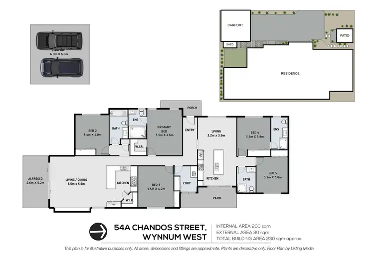 Floorplan of Homely house listing, 54A Chandos Street, Wynnum West QLD 4178