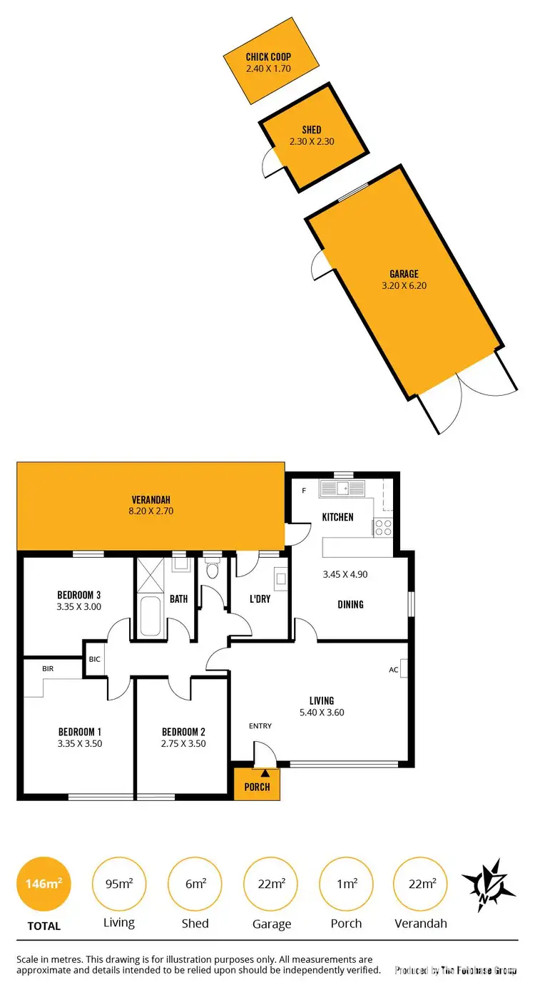 Floorplan of Homely house listing, 15 Wright Avenue, Northfield SA 5085