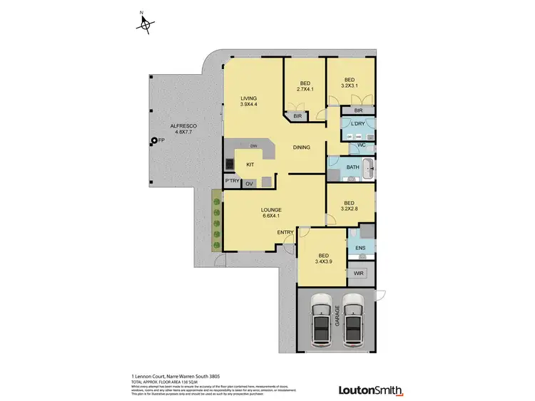 Floorplan of Homely house listing, 1 Lennon Court, Narre Warren South VIC 3805