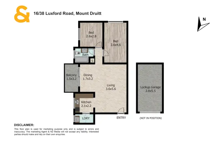 Floorplan of Homely apartment listing, 16/38 Luxford Road, Mount Druitt NSW 2770