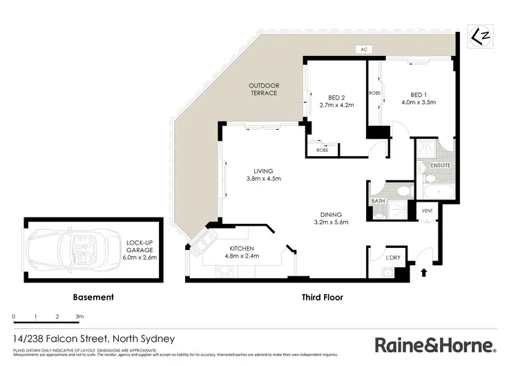 Floorplan of Homely apartment listing, 14/238 Falcon Street, North Sydney NSW 2060
