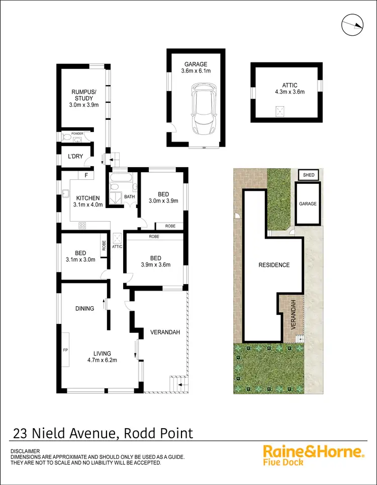Floorplan of Homely house listing, 23 Nield Avenue, Rodd Point NSW 2046