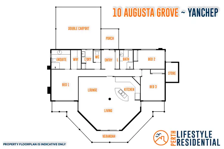 Floorplan of Homely house listing, 10 Augusta Grove, Yanchep WA 6035