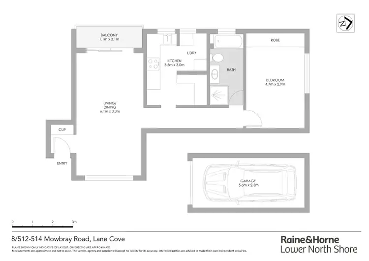 Floorplan of Homely apartment listing, 8/512-514 Mowbray Road, Lane Cove NSW 2066