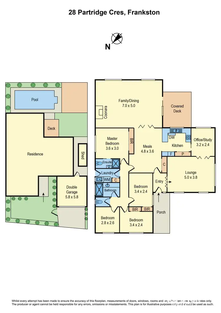 Floorplan of Homely house listing, 28 Partridge Crescent, Frankston VIC 3199